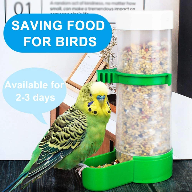 Bird Food & Water Dispenser Combo for Cage