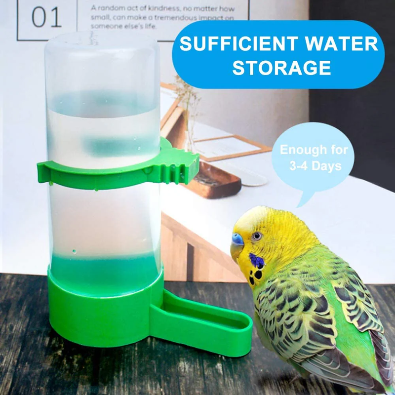 Bird Food & Water Dispenser Combo for Cage